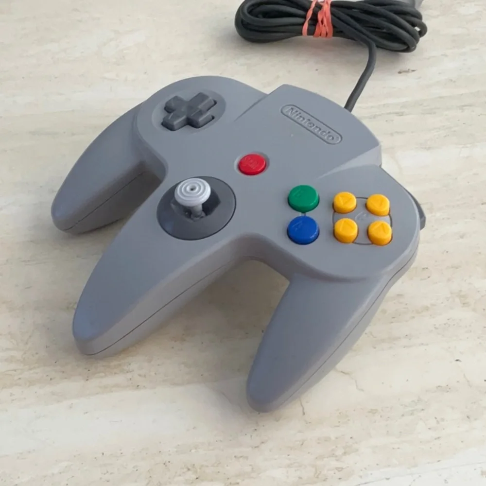 Nintendo 64 Controller N64 For Parts Or For Repair Not Working Grey Broken